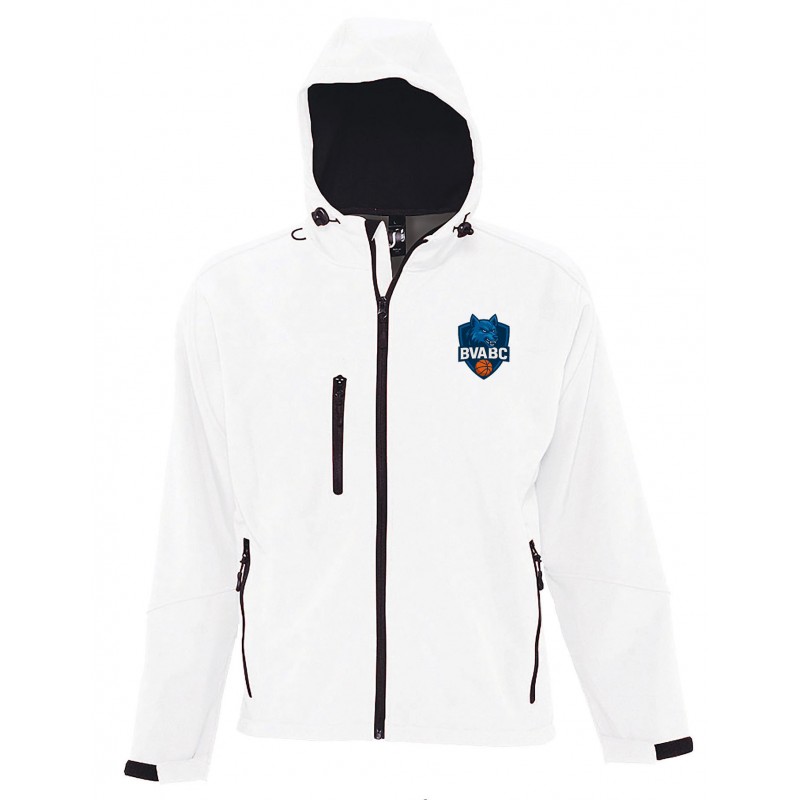 Softshell à capuche homme