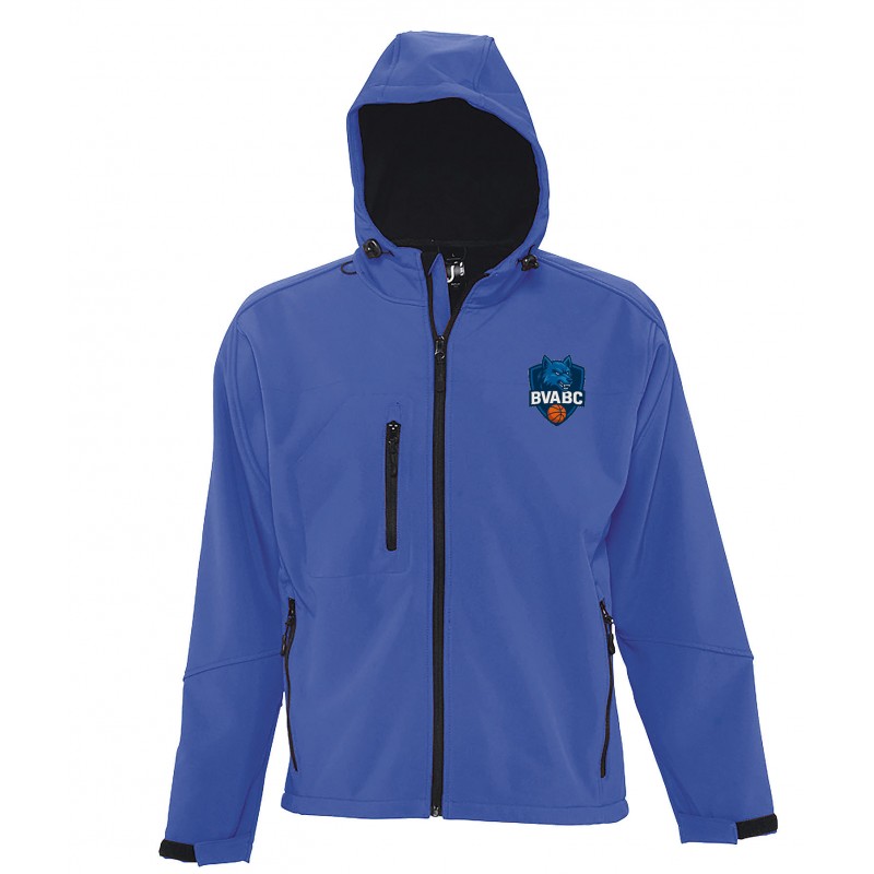 Softshell à capuche homme