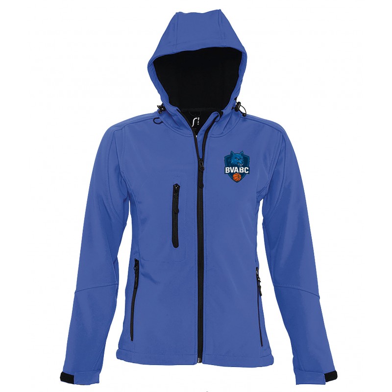 Softshell à capuche femme
