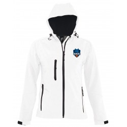 Softshell à capuche femme